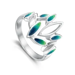 Seasons Sterling Silver Ring In Spring Enamel