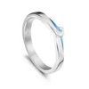 New Wave Ring In Light Ocean Enamel -Outlet Jewel Orix Store ER70 LOCEA upright