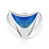 Wing Sterling Silver Ring In Sky Enamel -Outlet Jewel Orix Store ERX115 face