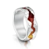 Lava Stream Dress Ring In Fire Enamel
