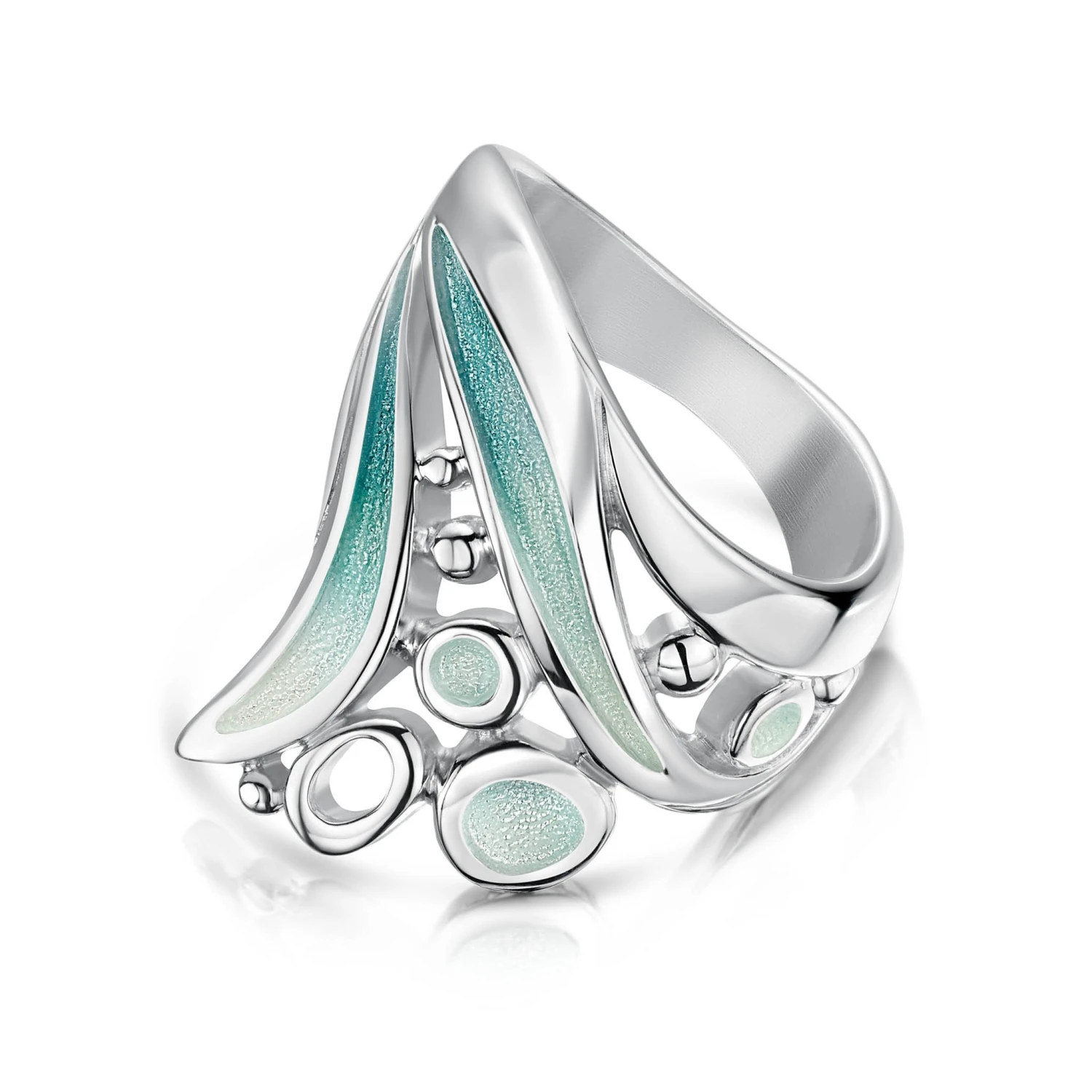 Arctic Stream Large Ring In Surf Enamel 4 Arctic Stream Large Ring In Surf Enamel - Image 2