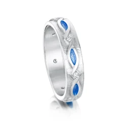 Sweetheart CZ Ring In Electric Enamel