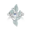 Sterling Silver Rowan Dress Ring In Frost Enamel -Outlet Jewel Orix Store ESRX159 FROST face