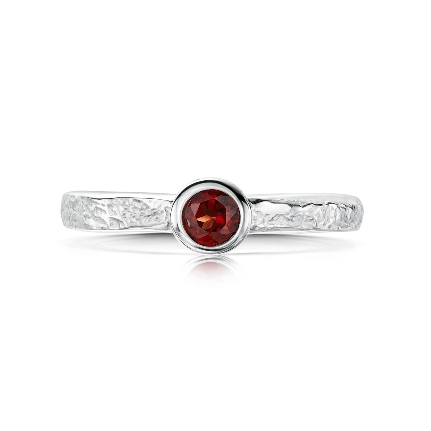 Matrix Garnet Ring In Sterling Silver 4 Matrix Garnet Ring In Sterling Silver - Image 2