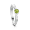 Matrix Peridot Ring In Sterling Silver -Outlet Jewel Orix Store PER SR0215 upright