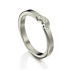 Diamond Arch Wedding Band In Platinum (DR0177)