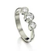 Trilogy Diamond Dress Ring In Platinum -Outlet Jewel Orix Store PLT DR132 upright
