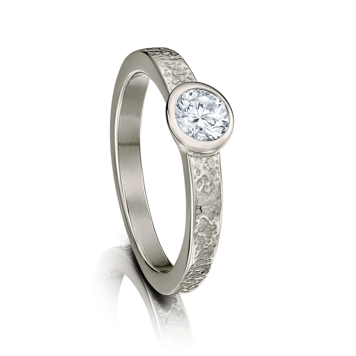 Matrix 0.40ct Diamond Ring In Platinum 4 Matrix 0.40ct Diamond Ring In Platinum - Image 2