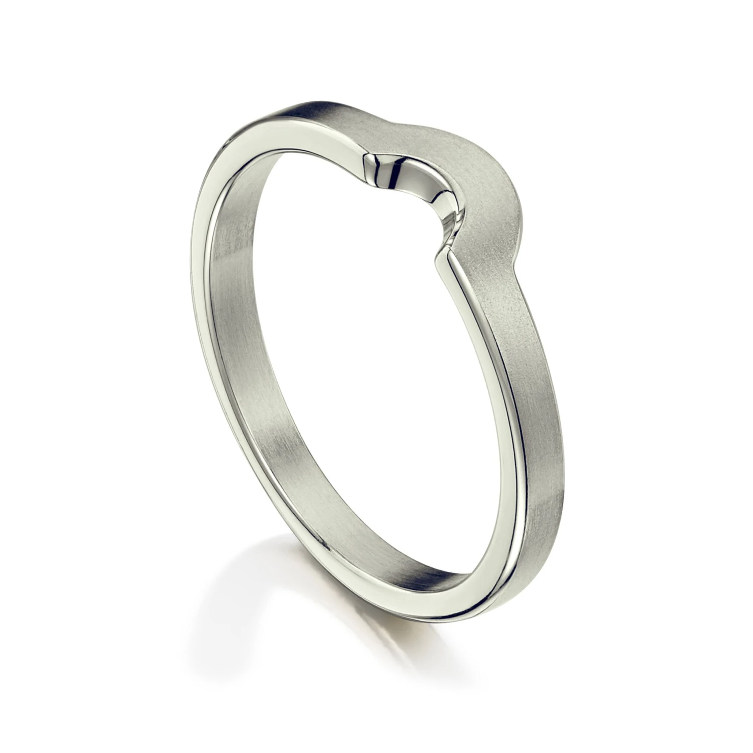 Arch Wedding Band In Platinum (R0181) 3 Arch Wedding Band In Platinum (R0181)