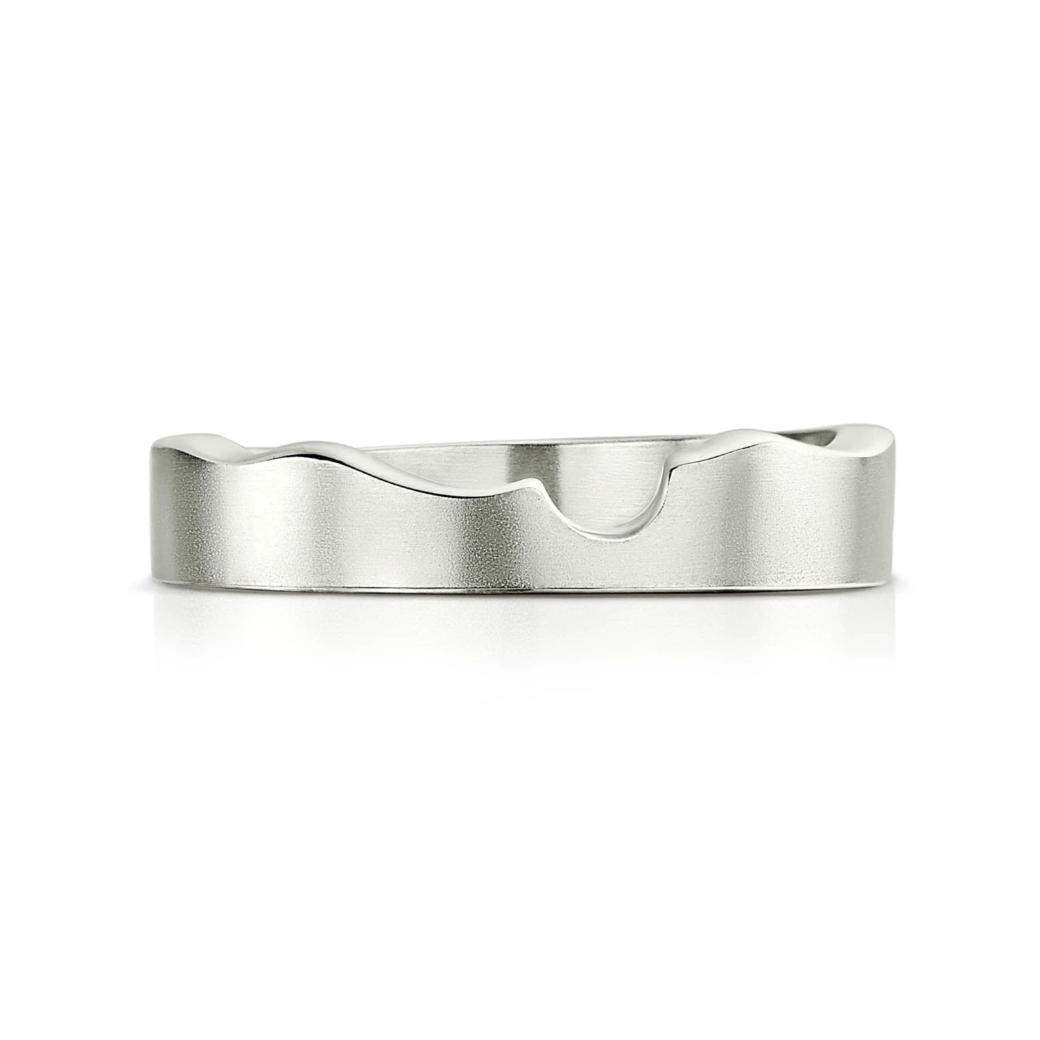 River Ripples Wedding Band In Platinum 4 River Ripples Wedding Band In Platinum - Image 2