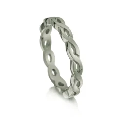 Celtic Twist Band In Platinum