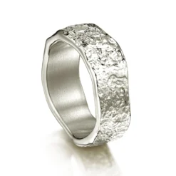 Matrix Texture Band In Platinum