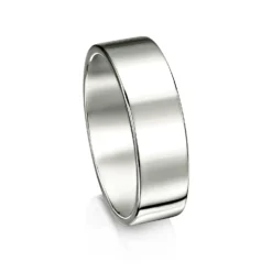 Contemporary 6mm Wedding Ring In Platinum