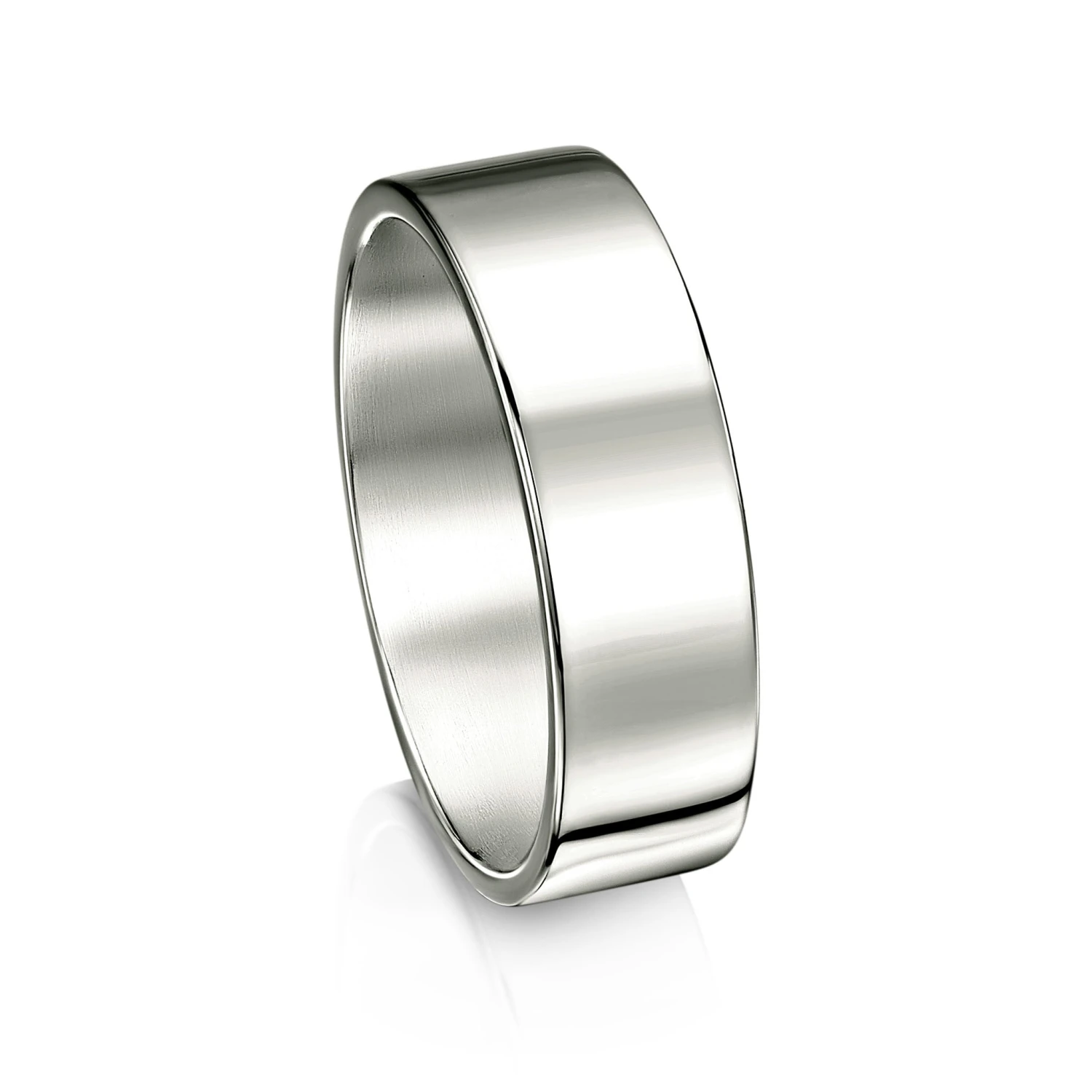 Contemporary 6mm Wedding Ring In Platinum 3 Contemporary 6mm Wedding Ring In Platinum