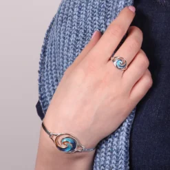 Pentland Enamel Ring In Sterling Silver 9 Pentland Enamel Ring In Sterling Silver -Outlet Jewel Orix Store Pentland Ring Bangle ER51 EBLX51