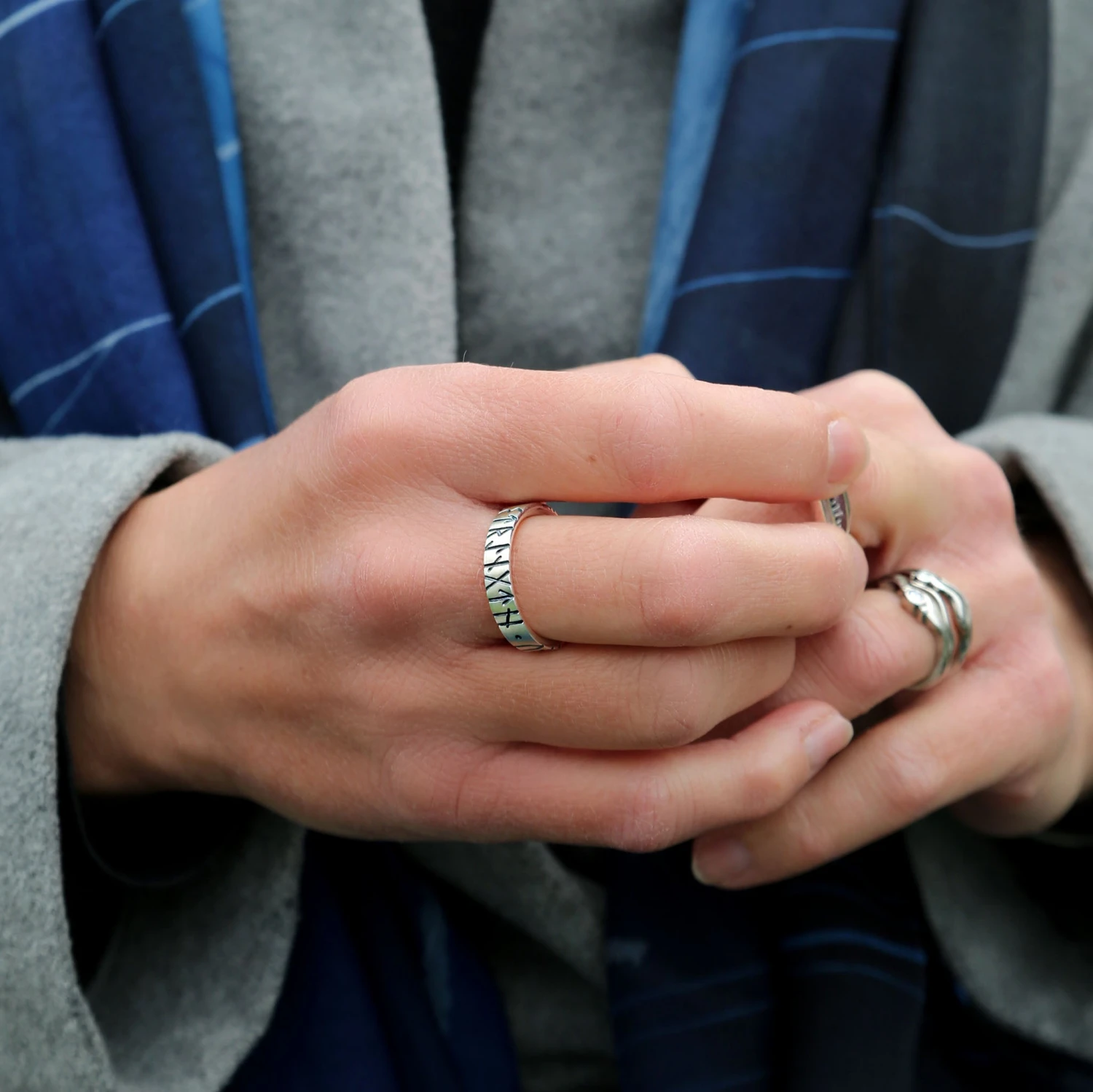 Runic Ring In Sterling Silver 6 Runic Ring In Sterling Silver - Image 4