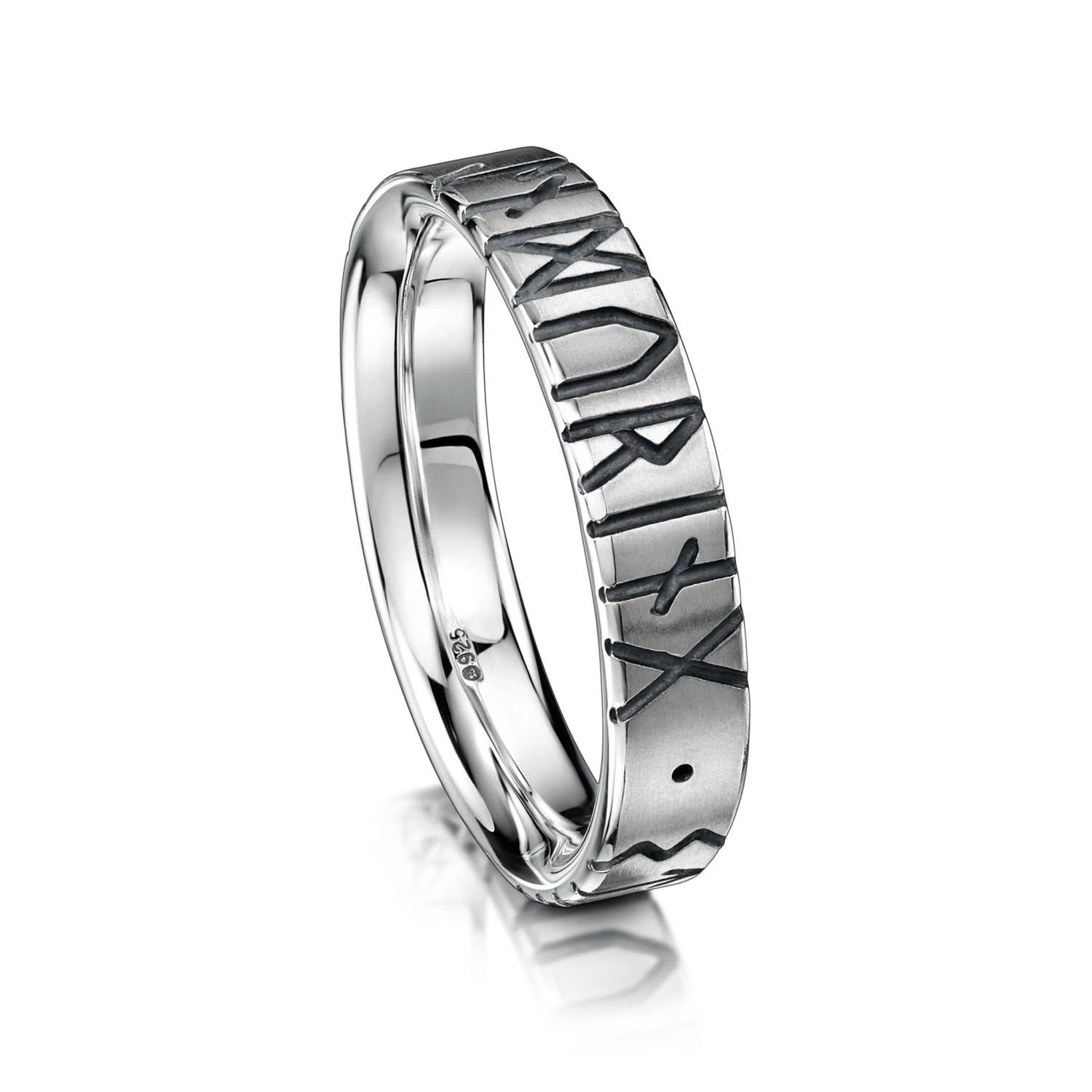 Runic Ring In Sterling Silver 4 Runic Ring In Sterling Silver - Image 2