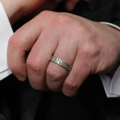 Runic Ring In Sterling Silver