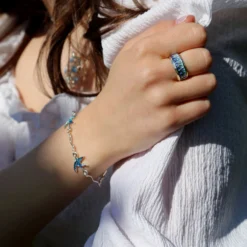 Runic Dress Ring In Skaill Enamel -Outlet Jewel Orix Store RunicringandSwallowsbracelet