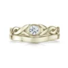 Celtic Twist 0.22ct Diamond Ring Set In 18ct White Gold -Outlet Jewel Orix Store SET 18W DR175 RX176 face1