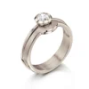 Arch Solitaire 0.40ct Ring Set In 8ct White Gold -Outlet Jewel Orix Store SET 18W DR181 R0181 upright
