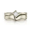 Princess Solitaire 0.25ct Diamond Ring Set In 18ct White Gold