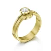 Arch Solitaire 0.40ct Ring Set In 18ct Yellow Gold -Outlet Jewel Orix Store SET 18Y DR181 R0181 upright