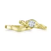 Celtic Twist 0.40ct Diamond Ring Set In 18ct Yellow Gold -Outlet Jewel Orix Store SET 18Y DR199 RX181 face
