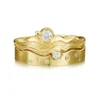 Diamond River Ripples Ring Set In 18ct Yellow Gold -Outlet Jewel Orix Store SET 18Y DR88 DR088 face