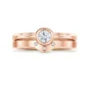 Diamond Arch 0.25ct Solitaire Ring Set In 9ct Rose Gold 1 Diamond Arch 0.25ct Solitaire Ring Set In 9ct Rose Gold -Outlet Jewel Orix Store SET 9R DR179 DR0179 face
