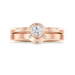 Diamond Arch 0.25ct Solitaire Ring Set In 9ct Rose Gold