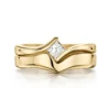 Princess Solitaire 0.25ct Diamond Ring Set In 9ct Yellow Gold -Outlet Jewel Orix Store SET 9Y DR191 RX191 face