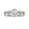 Diamond Arch 0.25ct Solitaire Ring Set In Platinum 1 Diamond Arch 0.25ct Solitaire Ring Set In Platinum -Outlet Jewel Orix Store SET PLT DR179 DR0179 face