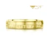 Ogham 4mm Oval Court Ring In 18ct Yellow Scottish Gold -Outlet Jewel Orix Store SG18Y R099 face