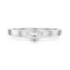 Cubic Zirconia Arch Wedding Band In Sterling Silver -Outlet Jewel Orix Store SR0179 face