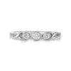 Celtic Trilogy Cubic Zirconia Ring In Sterling Silver -Outlet Jewel Orix Store SR156 face