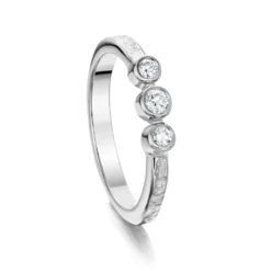 Matrix Trilogy Ring In Sterling Silver