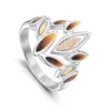 Seasons Gold Leaves Ring In Autumn Enamel 2 Seasons Gold Leaves Ring In Autumn Enamel -Outlet Jewel Orix Store SYR ER265 AUTMN upright
