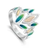 Seasons Gold Leaves Ring In Spring Enamel -Outlet Jewel Orix Store SYR ER265 SPRNG upright