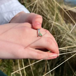 Wild Grasses Cubic Zirconia Ring In Meadow Enamel -Outlet Jewel Orix Store WildGrassesRing7