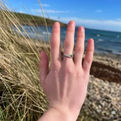 Wild Grasses Cubic Zirconia Ring In Meadow Enamel -Outlet Jewel Orix Store WildGrassesRing8
